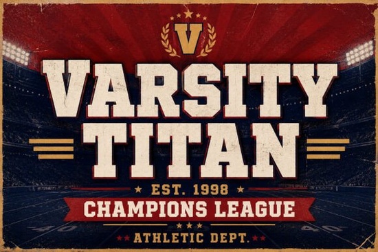 Varsity Titan Font